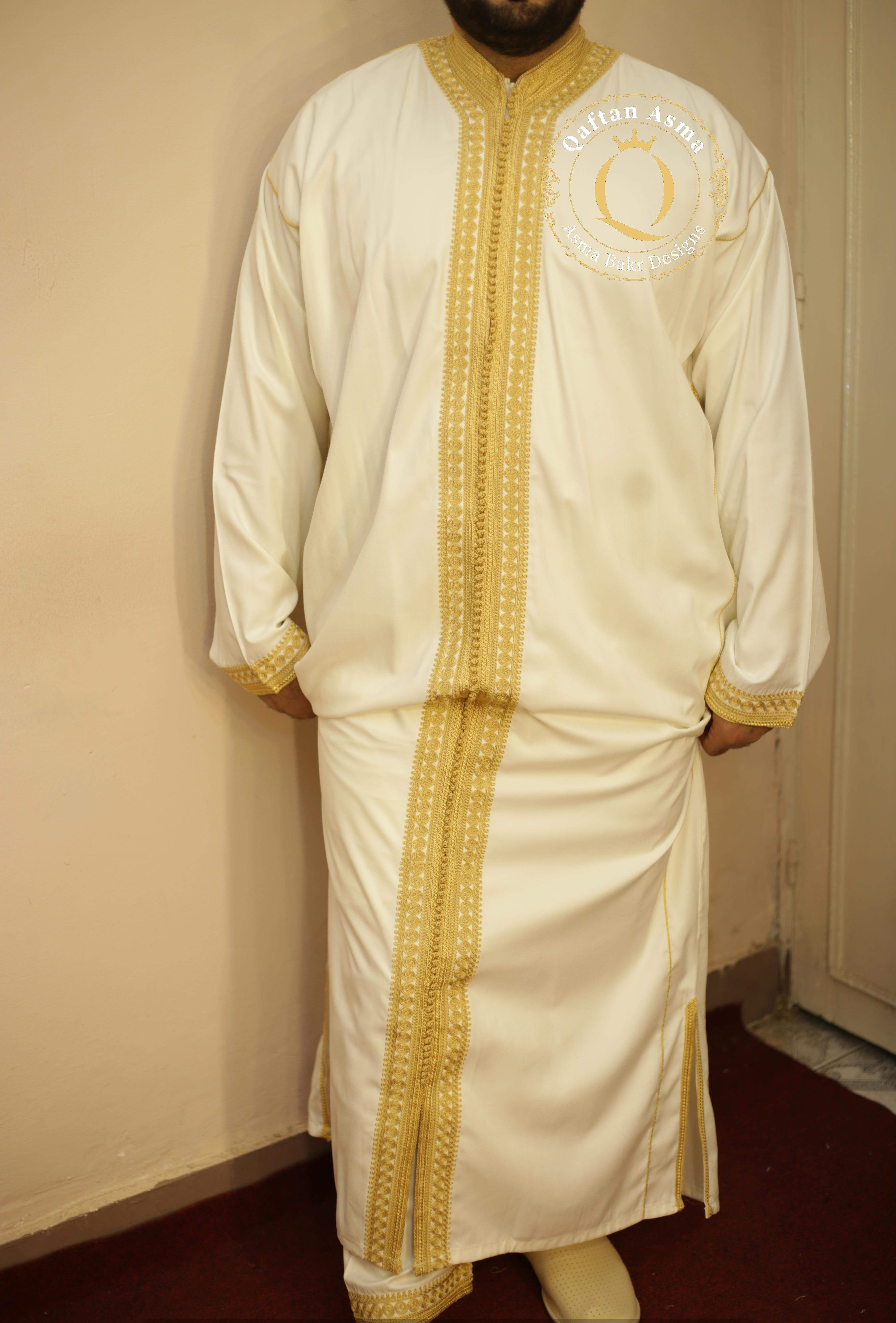 طقم عريس ثلاث قطع (قفطان و بنطلون وقفطان مفتوح)
